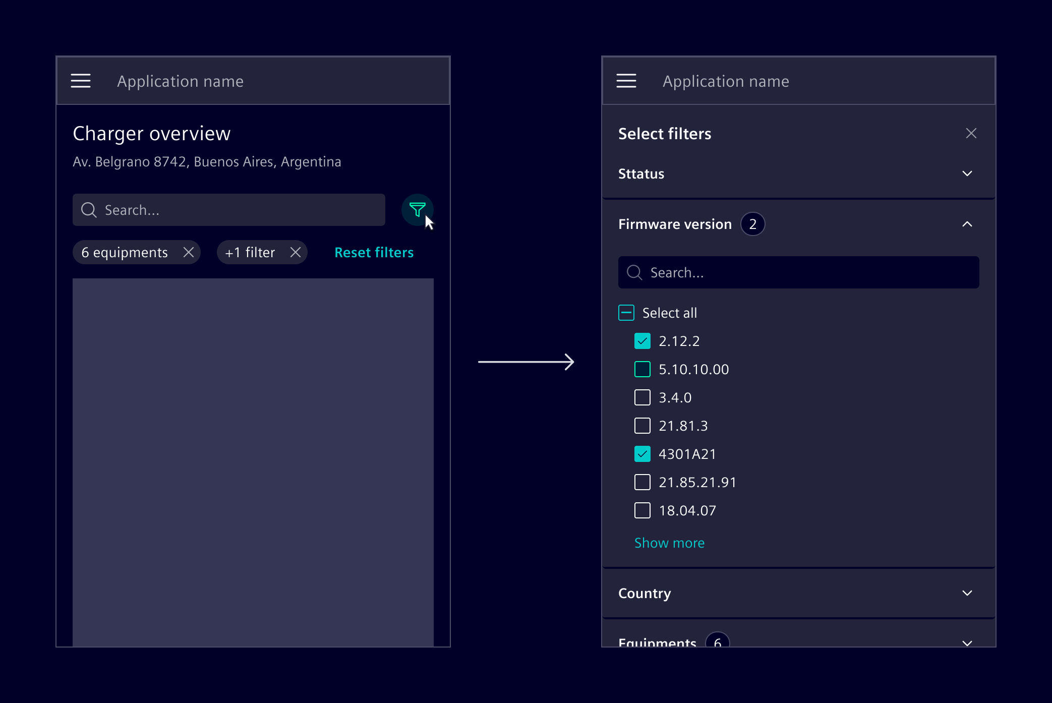 Filter - responsive behavior