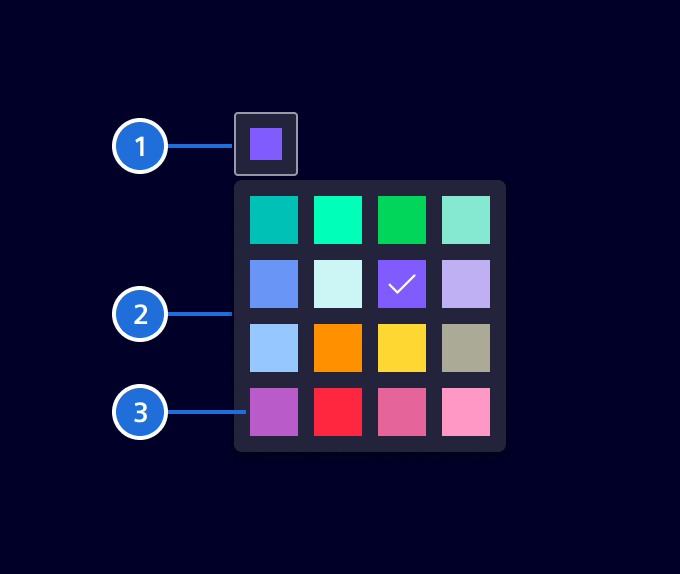 Color picker elements