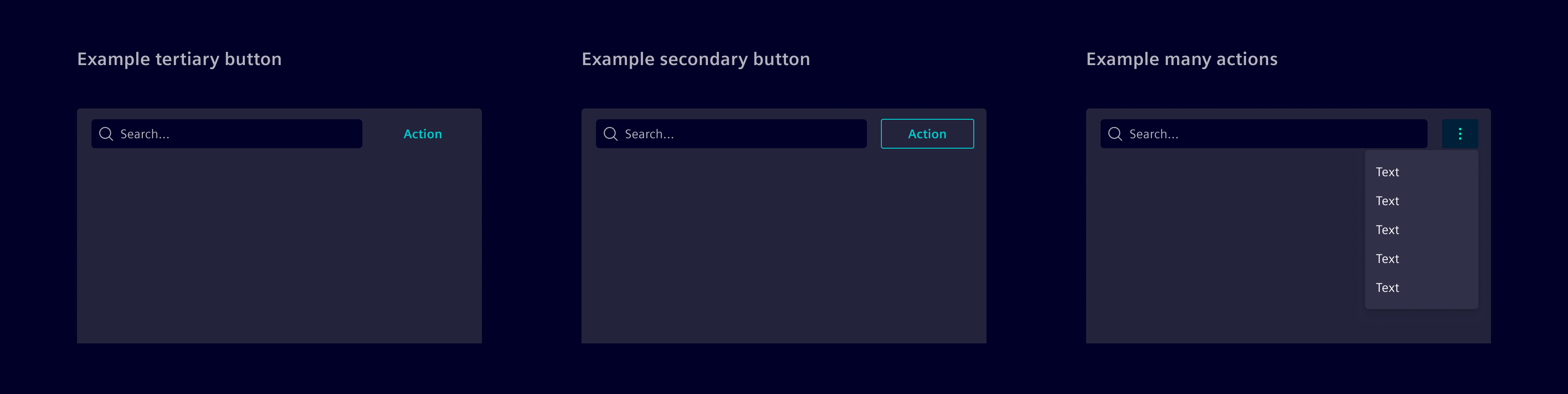 List-details actions
