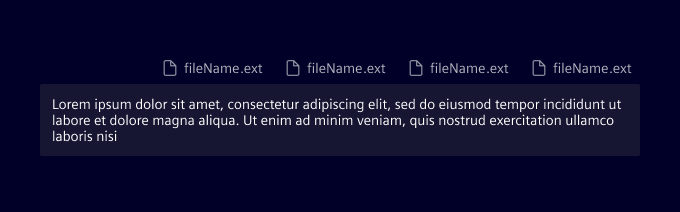 User message attachments