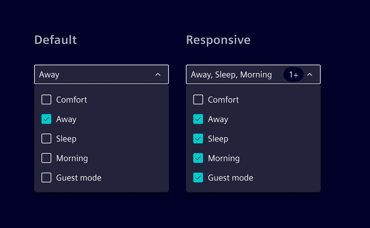 Select input advanced responsive