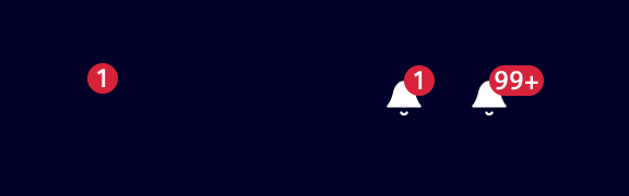 Red dot tag with count