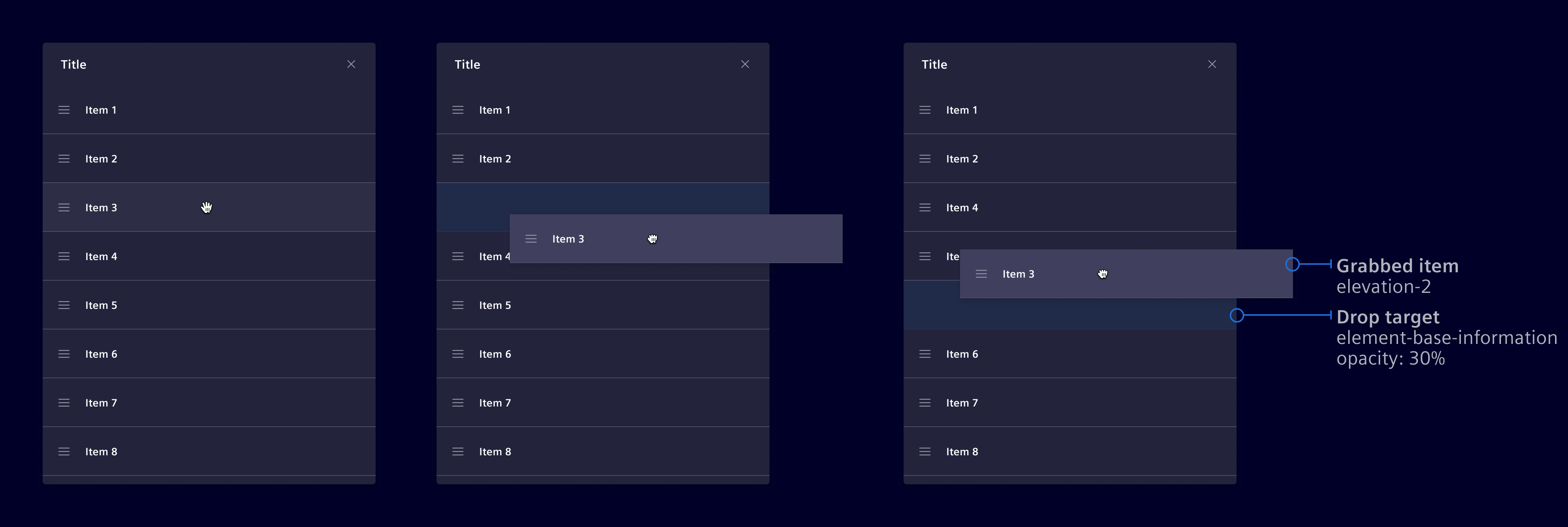 Drag and drop - reorder