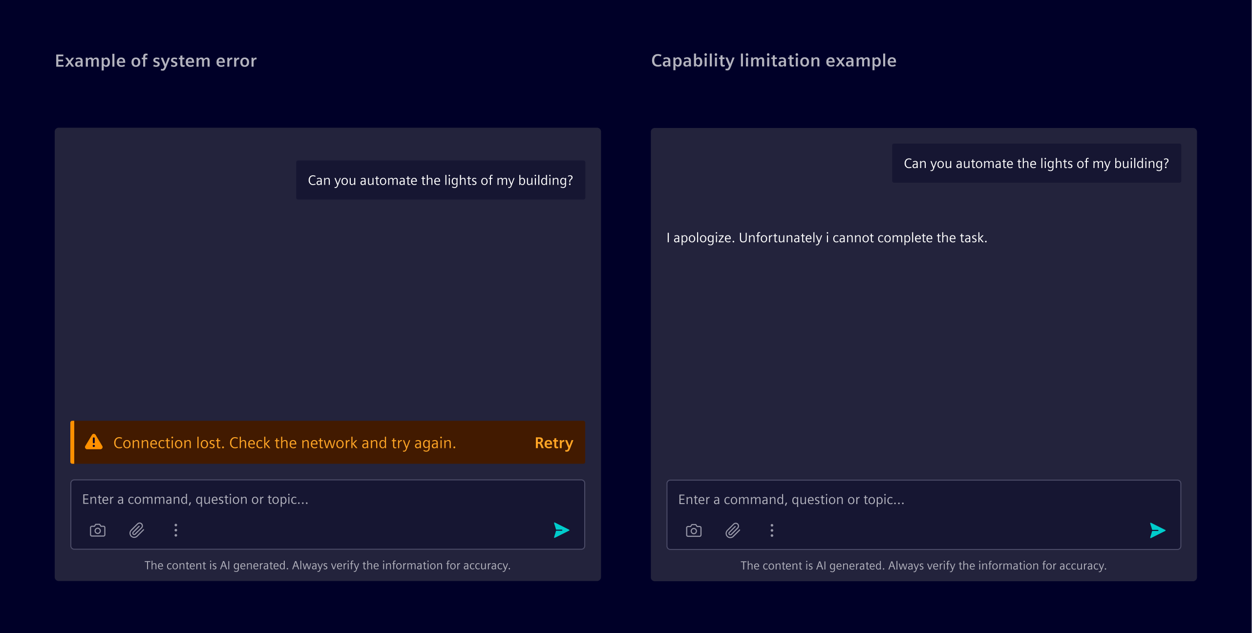 AI errors and limitations
