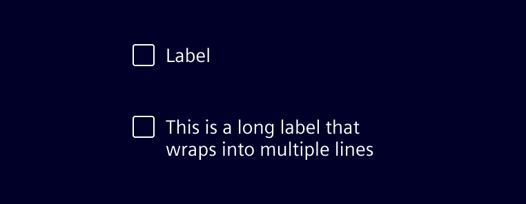 Checkbox label