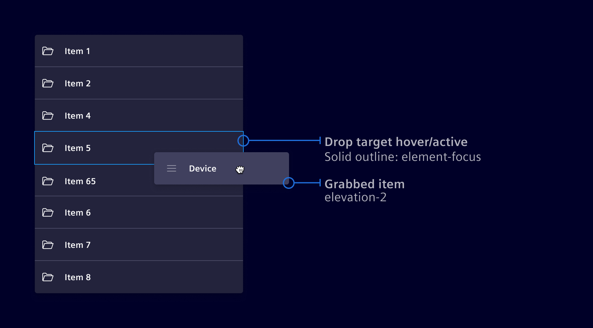 Drag and drop - assign