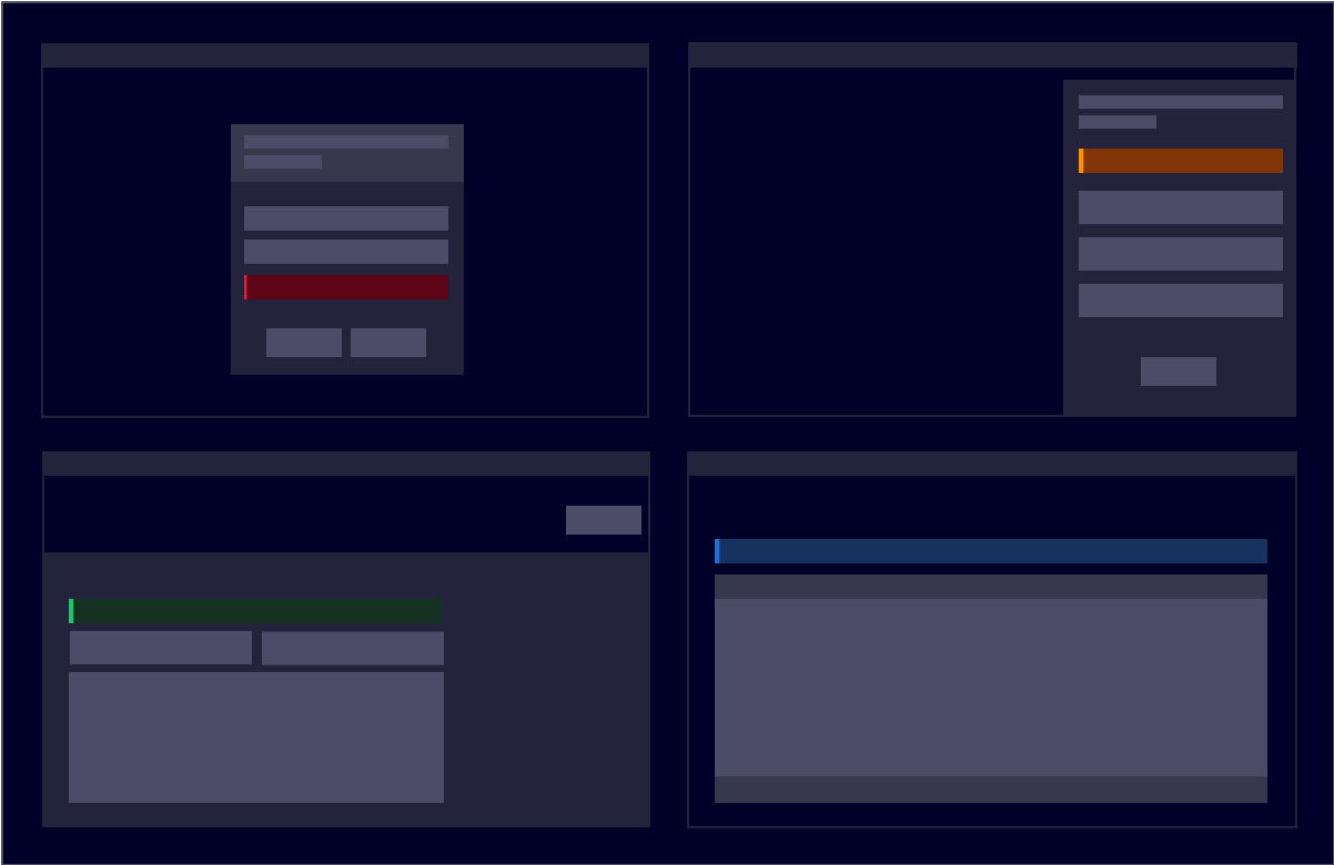 Inline notification formatting