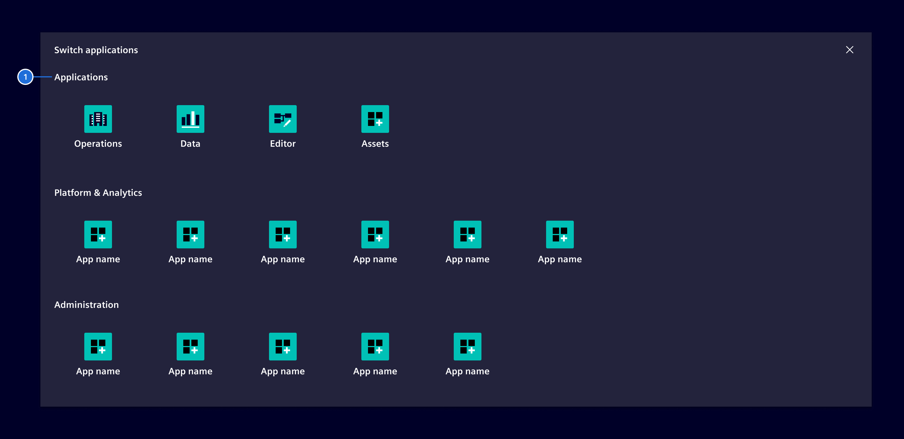 Launchpad categories