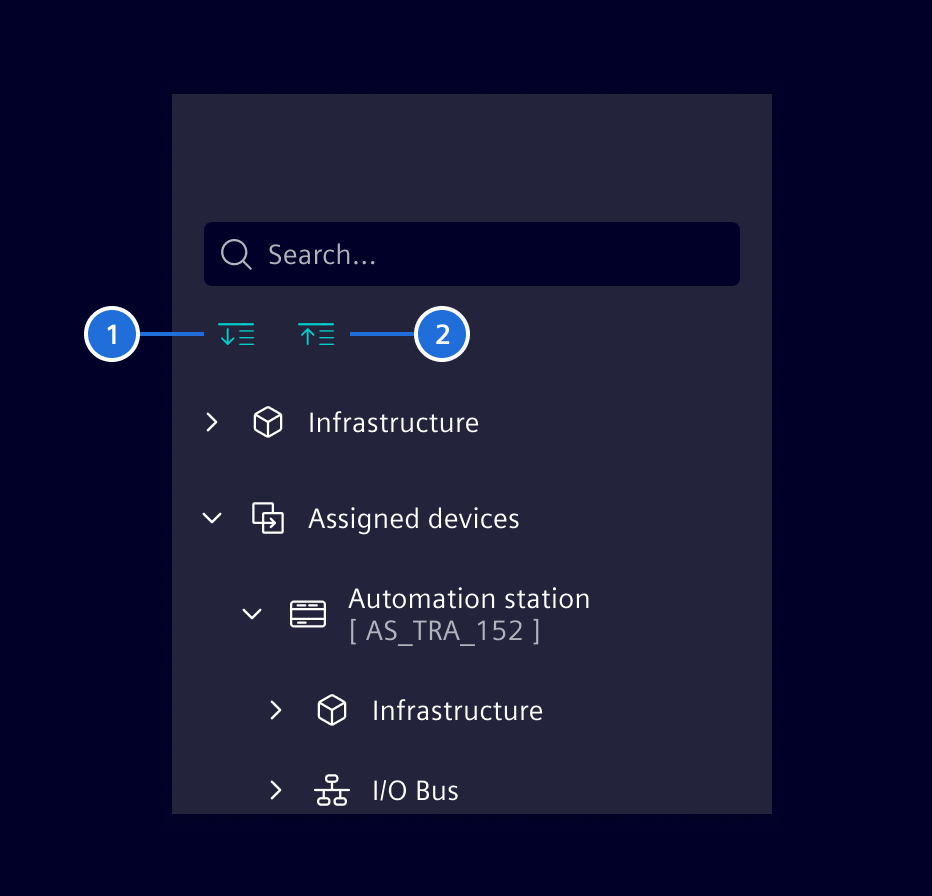 Tree view expanse/collapse