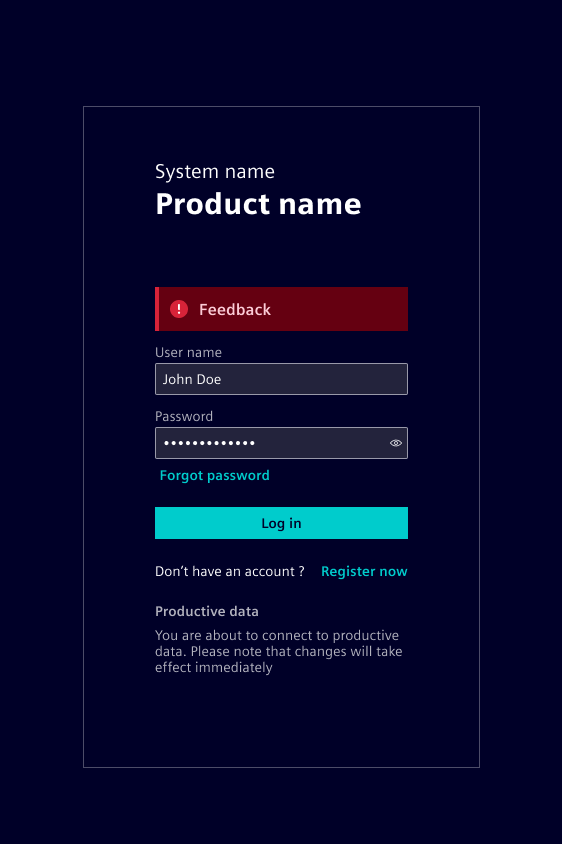Landing page - Login 1 step notifications