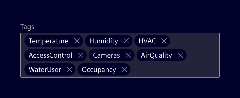 Pills input responsive