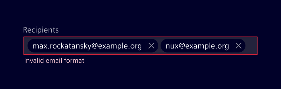 Pills input validation