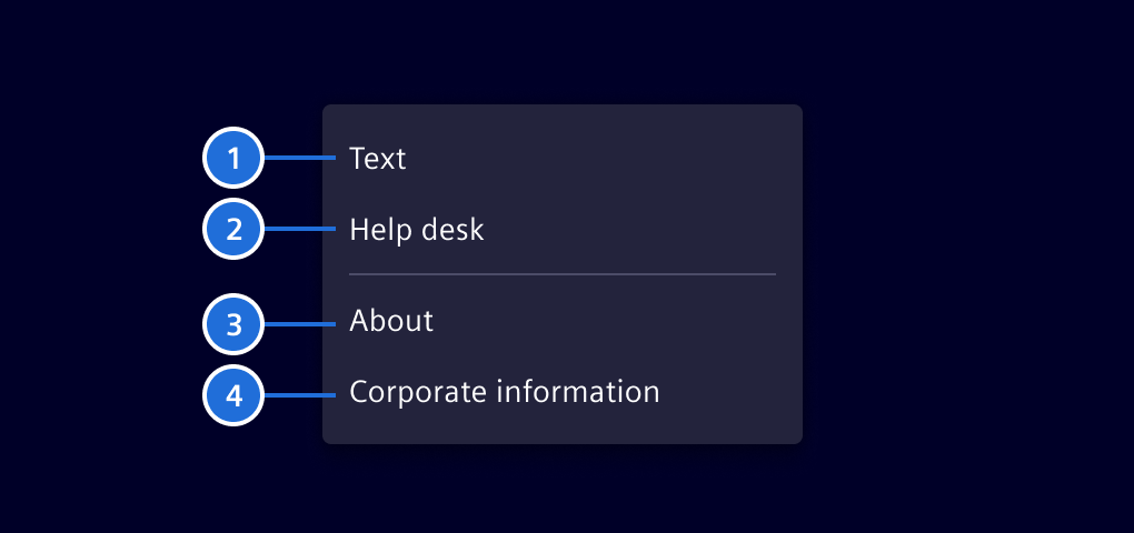 Menu - help