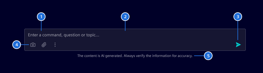 Chat input elements