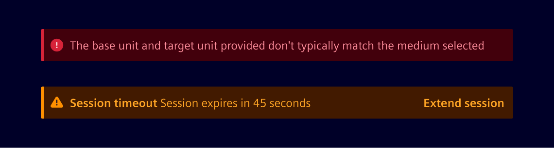Inline notification