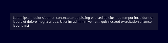 User message