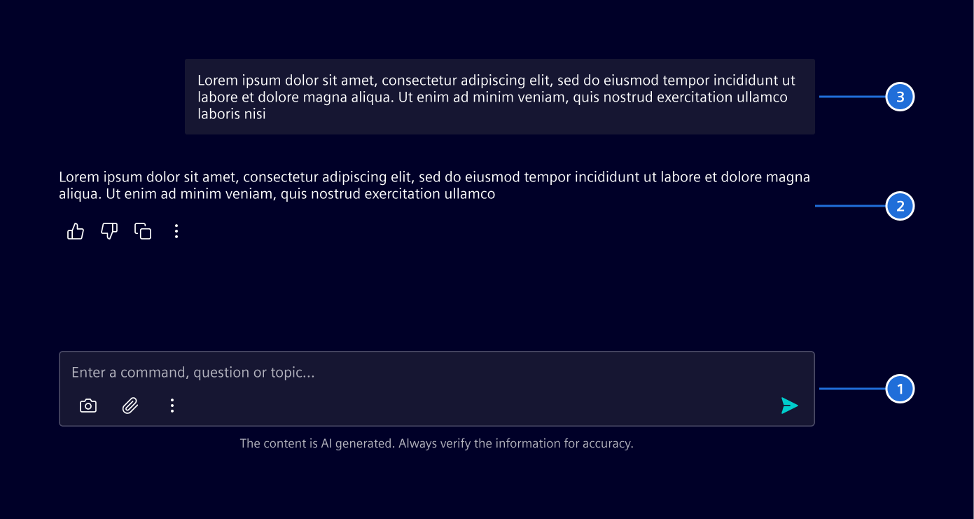 AI chat elements