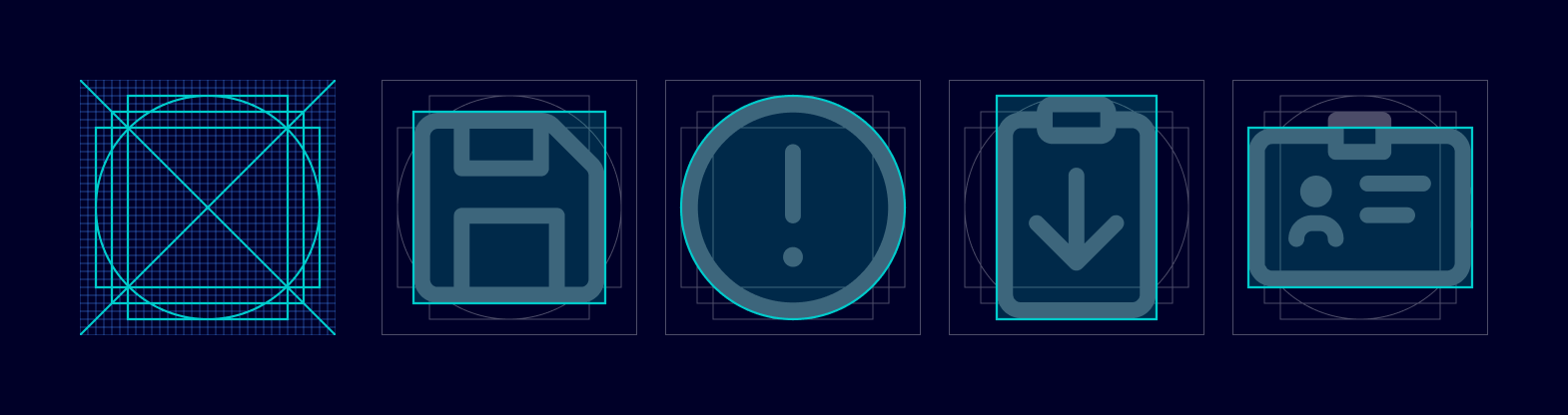 Icon shapes
