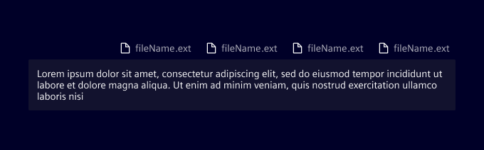 User message attachments