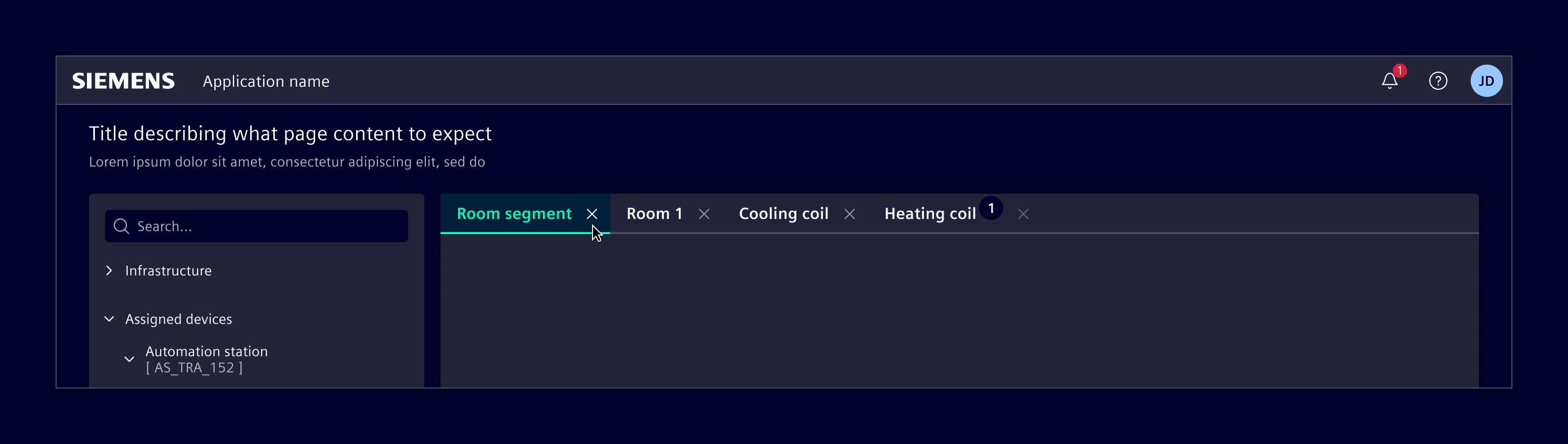 Tabs closable