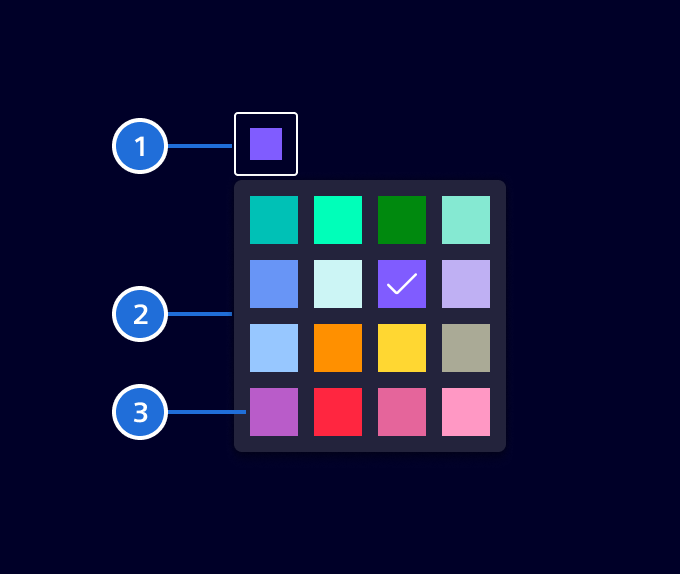 Color picker elements