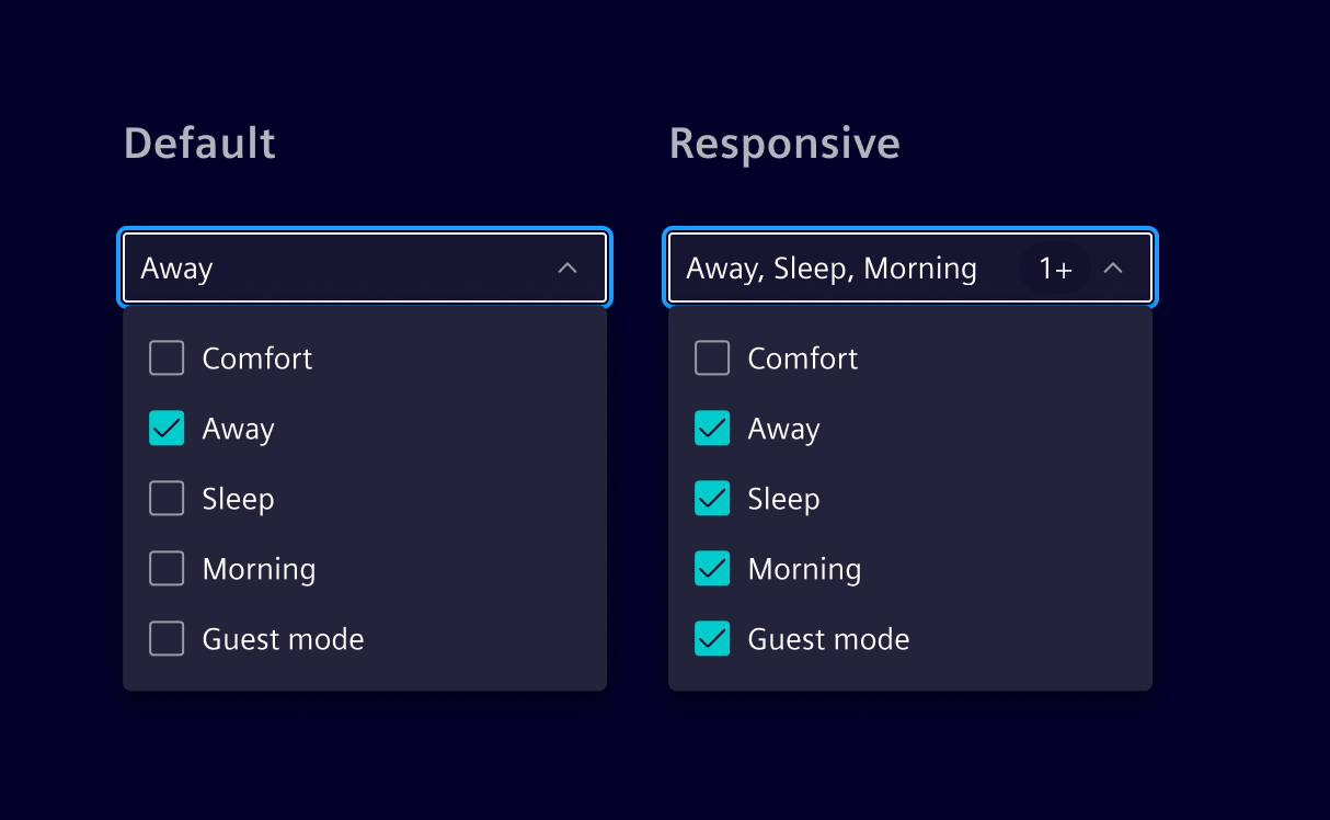 Select input advanced responsive