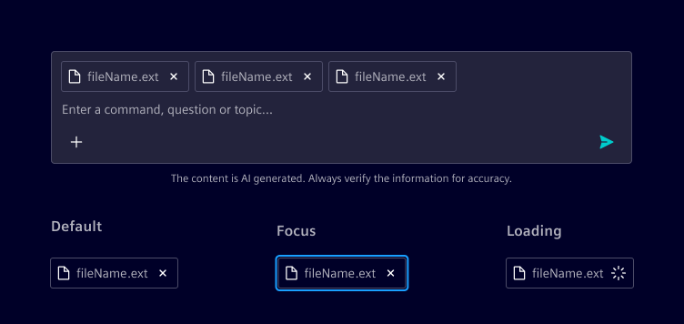 Chat input attachments