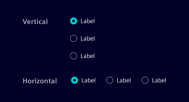 Radio button alignment