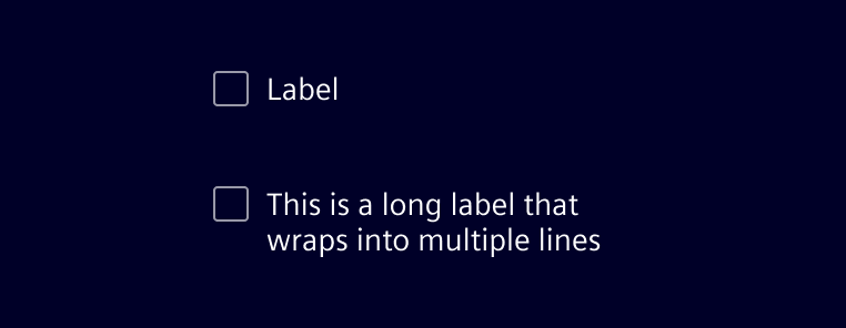 Checkbox label