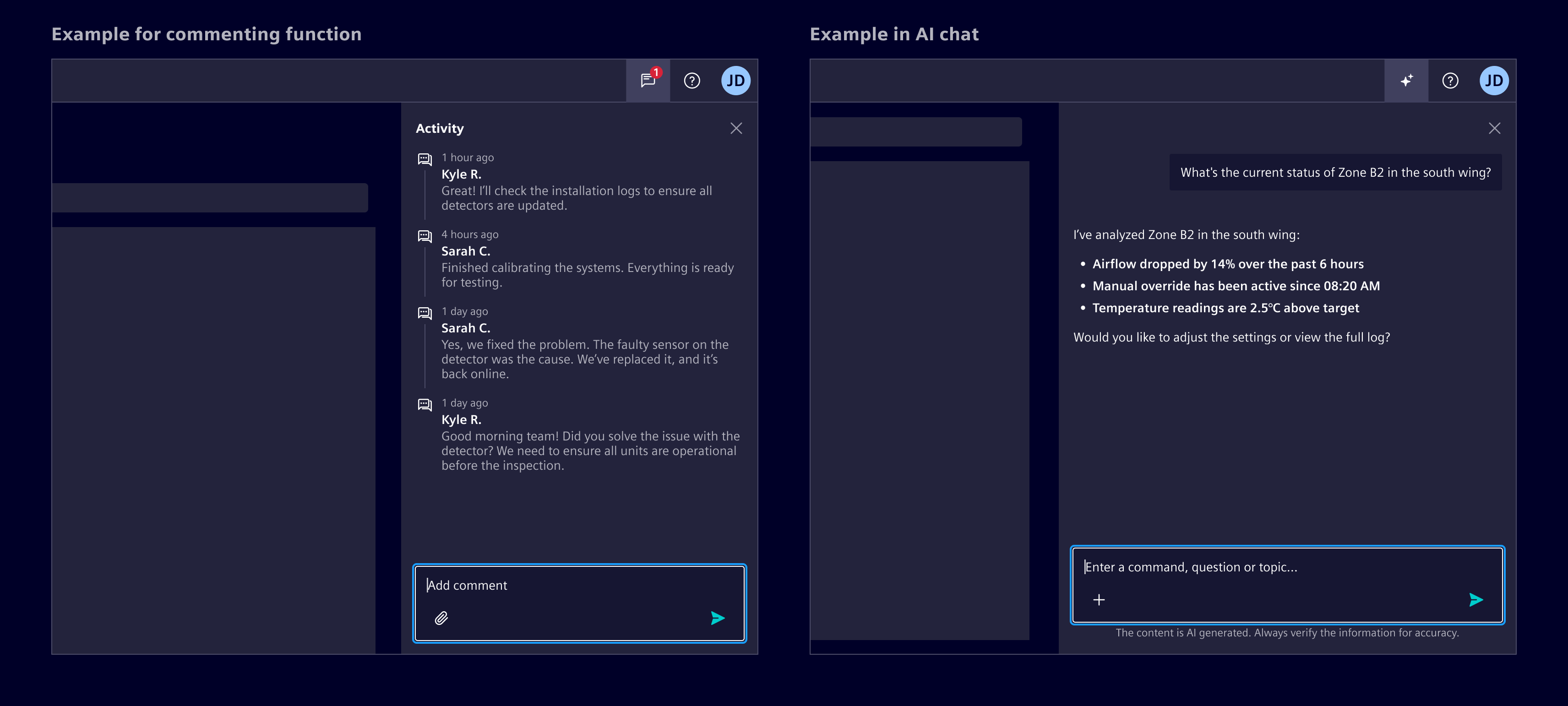 chat input example