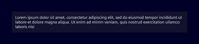 User message