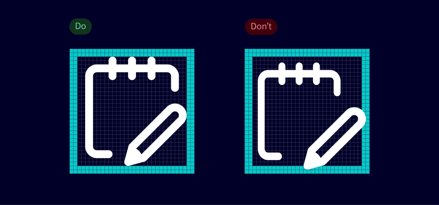 Icon grid