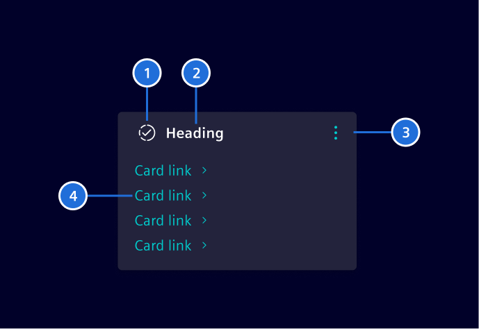 Link dashboard widget elements