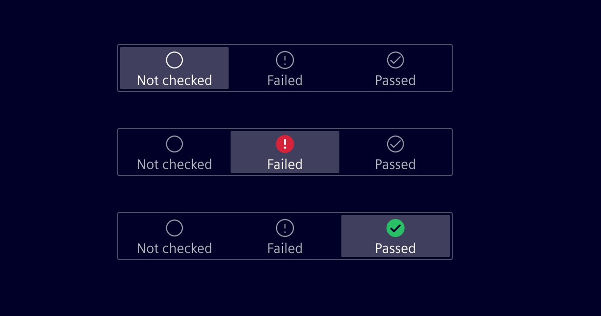 Status toggle