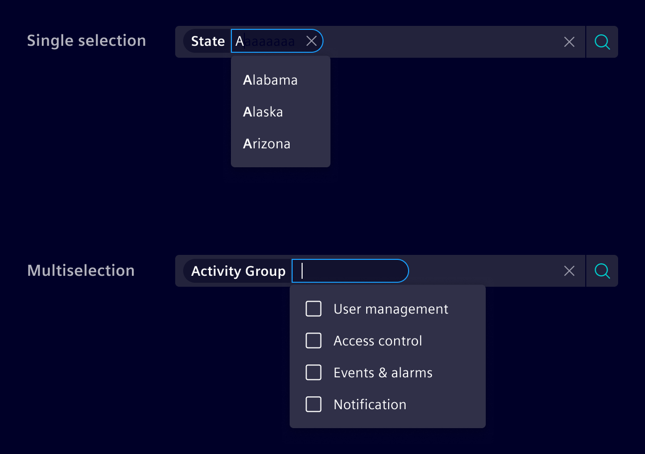 Filtered search enumeration