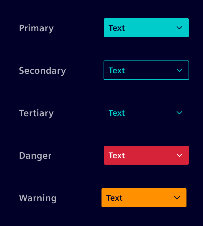 Dropdown alternatives - text