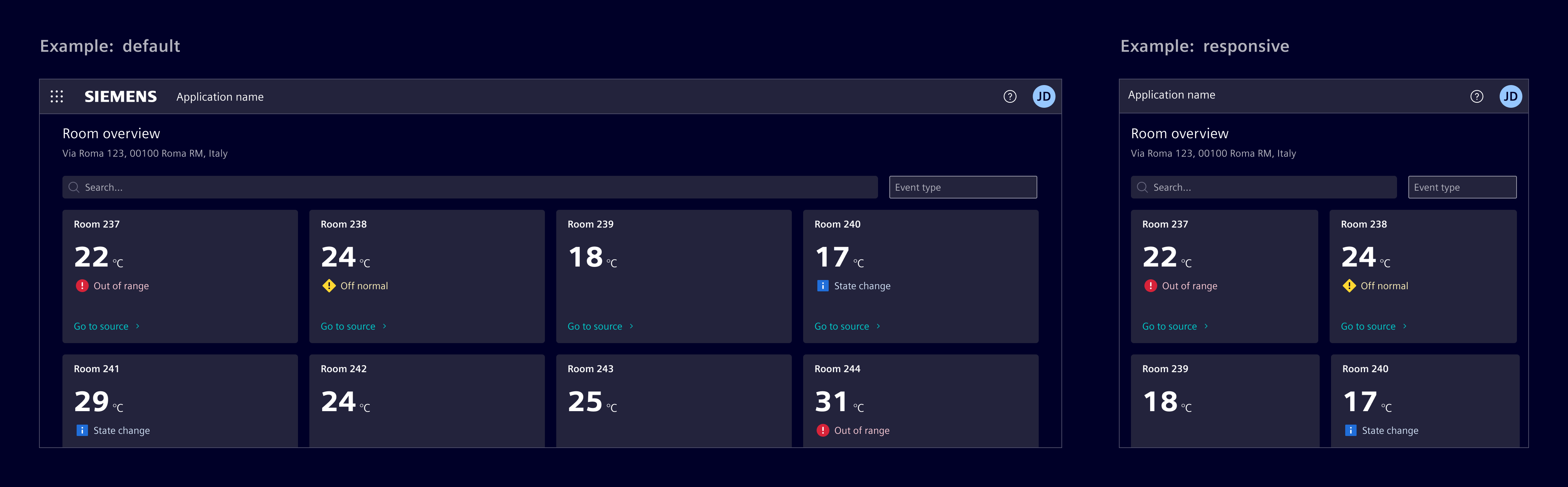 Tile layout responsive